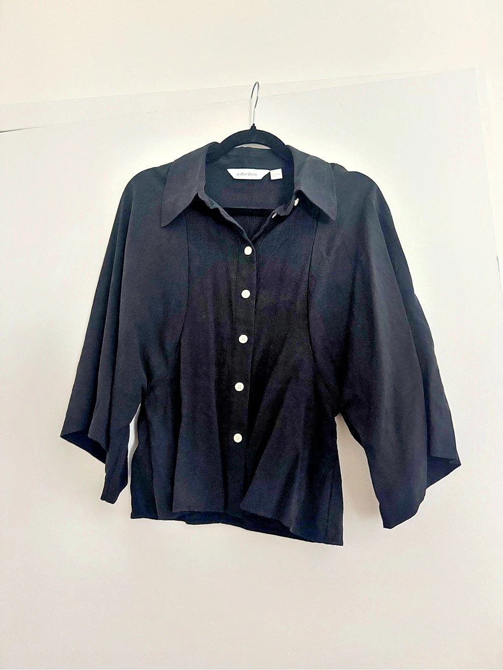& Other Stories & Black Button-Down Shirt Like New